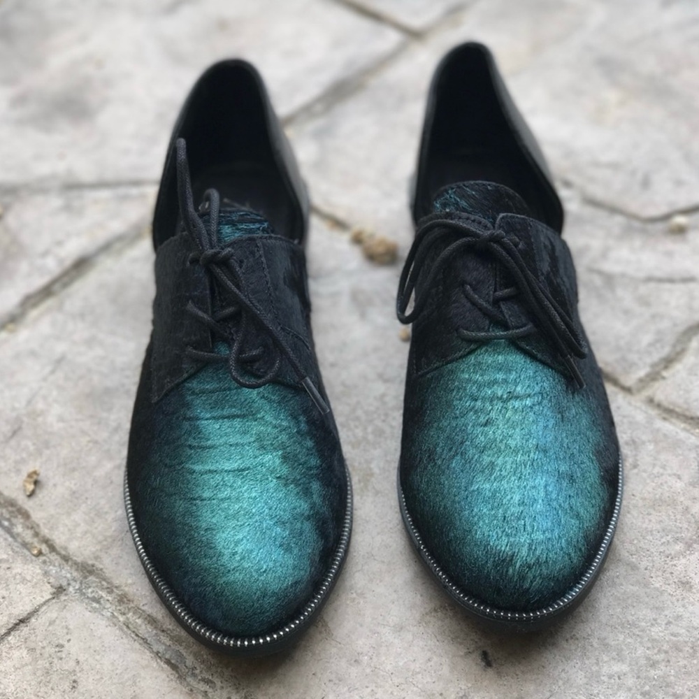 Matisse x Free People x Anthropologie ~ Moody Colored Cowhide Oxford Shoes *NWOT - Picture 4 of 8